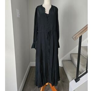 Madewell Tie-Waist Midi dress in Clip Dot size S